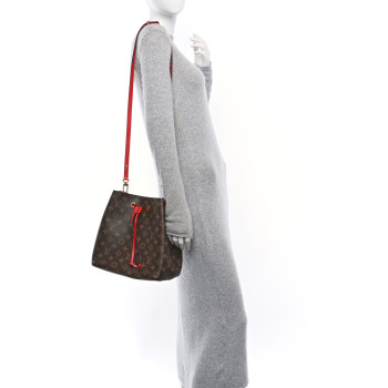 LOUIS VUITTON Monogram Neonoe MM Coquelicot