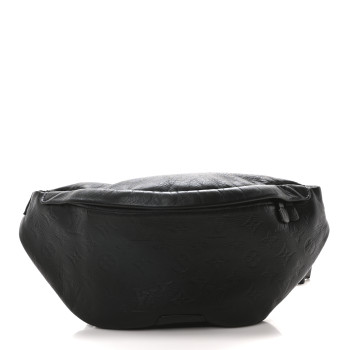 LOUIS VUITTON Calfskin Monogram Shadow Discovery Bumbag Black