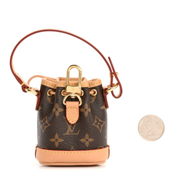 LOUIS VUITTON Monogram Micro Noe Bag Charm Key Ring
