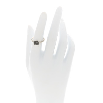 DAVID YURMAN Sterling Silver Black Diamond Petite Pave Ring 52 6