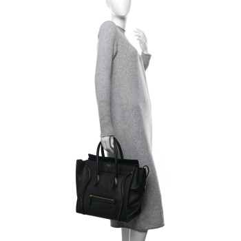 CELINE Smooth Calfskin Mini Luggage Black