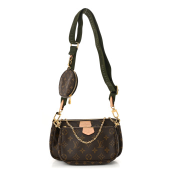 LOUIS VUITTON Monogram Multi Pochette Accessories Kaki