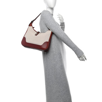 HERMES Toile Gulliver Trim II 31 Rouge H