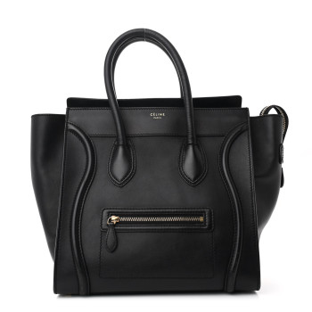 CELINE Smooth Calfskin Mini Luggage Black
