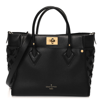 LOUIS VUITTON Calfskin Monogram Tufting On My Side Black