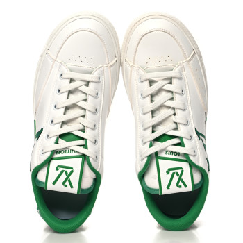 LOUIS VUITTON Calfskin Womens Charlie Sneaker 38 White Green