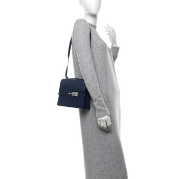 HERMES Ostrich Verrou 21 Bleu Iris HERMES Ostrich Verrou 21 Bleu Iris