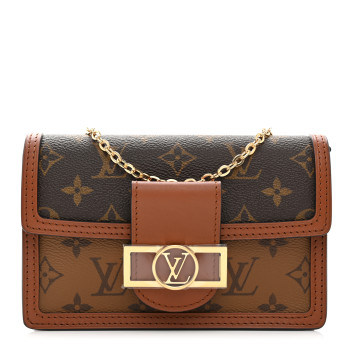 LOUIS VUITTON Reverse Monogram Dauphine Chain Wallet