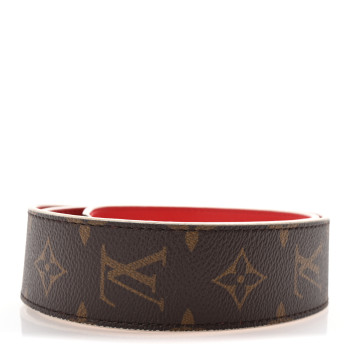 LOUIS VUITTON Monogram Bandouliere Shoulder Strap Red
