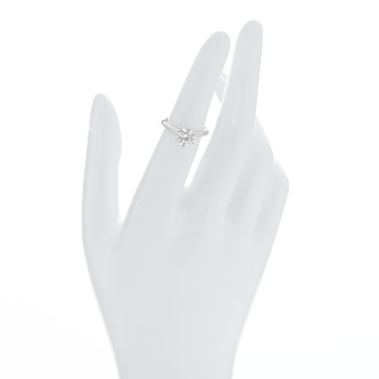 TIFFANY Platinum Diamond 1.26ct Solitaire Engagement Ring 49 5