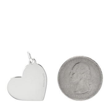 TIFFANY Sterling Silver Mom Heart Charm