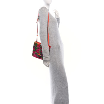 HERMES Swift Silk Sieste Au Paradis 2002 20 Fuchsia Bleu Orange Poppy