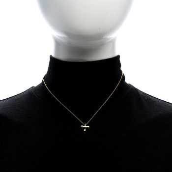 TIFFANY 18K Yellow Gold Dove Pendant Necklace