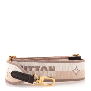 LOUIS VUITTON Jacquard Speedy Bandouliere 20 Shoulder Strap Beige Brown