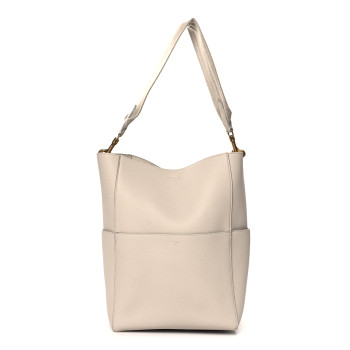 CELINE Soft Grained Calfskin Sangle Bucket Bag Dune