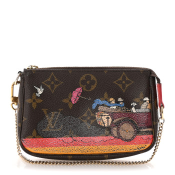 LOUIS VUITTON Monogram 2015 Christmas Animation Mini Pochette Accessories