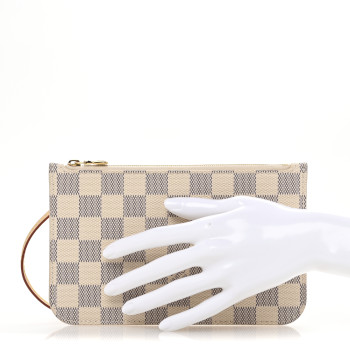 LOUIS VUITTON Damier Azur Neverfull PM Pochette
