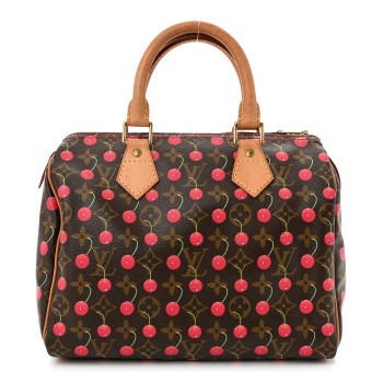 LOUIS VUITTON Monogram Cerises Speedy 25