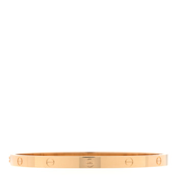 CARTIER 18K Yellow Gold LOVE Single Screw Bracelet 19