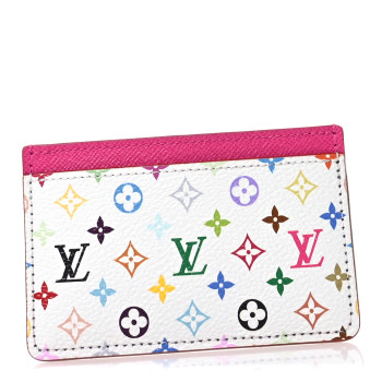LOUIS VUITTON LV X TM Monogram Multicolor Card Holder Kawaii Pink