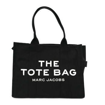 MARC JACOBS Cotton Canvas Large The Tote Bag Black