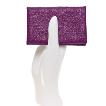 HERMES Chevre Mysore Calvi Card Case Anemone