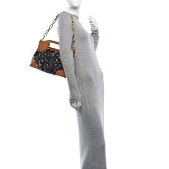 LOUIS VUITTON Monogram Multicolor Judy MM Black