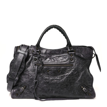 BALENCIAGA Agneau Classic Hardware City Encre