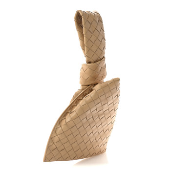 BOTTEGA VENETA Nappa Intrecciato Mini BV Twist Almond