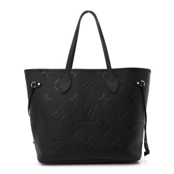 LOUIS VUITTON Empreinte Monogram Giant Neverfull MM Black