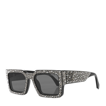 LOUIS VUITTON Acetate LV Clash Pearls & Strass Sunglasses Z2396W Black