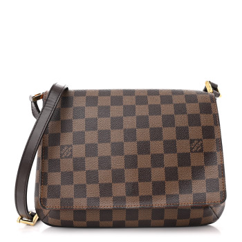 LOUIS VUITTON Damier Ebene Musette Tango Long Strap