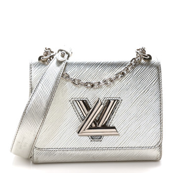 LOUIS VUITTON Epi Twist Shoulder Bag PM Argent