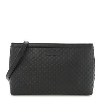GUCCI Microguccissima Flat Crossbody Black