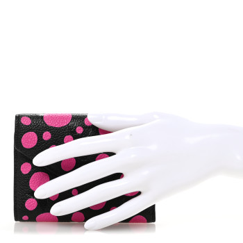 LOUIS VUITTON LV X YK Empreinte Monogram Victorine Wallet Black Fuchsia