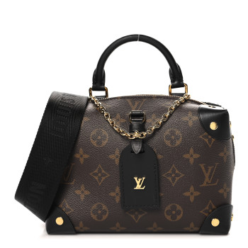 LOUIS VUITTON Monogram Petite Malle Souple Black