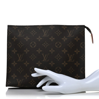 LOUIS VUITTON Monogram Trio Large Toilet Pouch 26 Pink