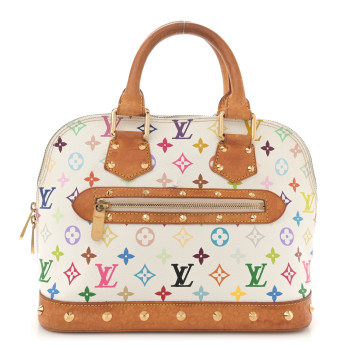 LOUIS VUITTON Monogram Multicolor Alma White