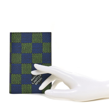LOUIS VUITTON Damier Heritage Pocket Organizer Blue Green