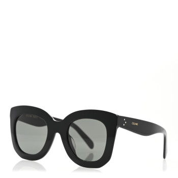 CELINE Oversized Round Sunglasses CL4005FN Black