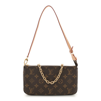 LOUIS VUITTON Monogram Chain Pochette Accessories