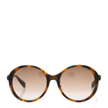 GUCCI Acetate Round Sunglasses GG0370SK Tortoise