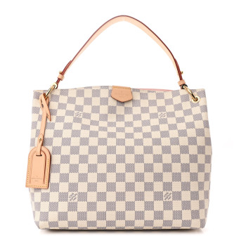 LOUIS VUITTON Damier Azur Graceful PM Rose Ballerine