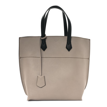 FENDI Vitello All In Shopper Tote Tortora Black