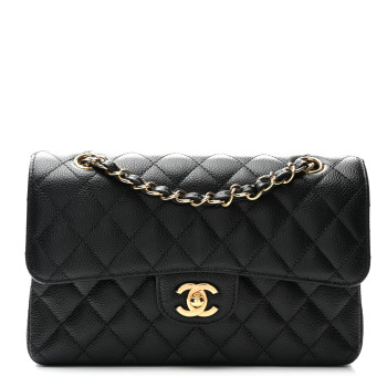 CHANEL Caviar Quilted Small Double Flap Black