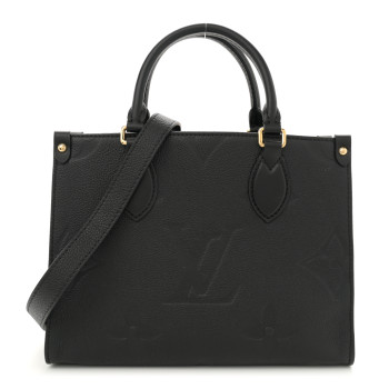 LOUIS VUITTON Empreinte Monogram Giant Onthego PM Black