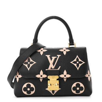 LOUIS VUITTON Empreinte Monogram Giant Madeleine BB Black Beige