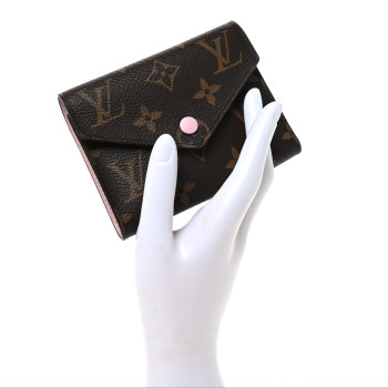 LOUIS VUITTON Monogram Victorine Wallet Rose Ballerine