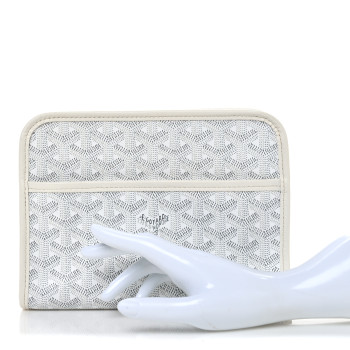 GOYARD Goyardine Jouvence Toiletry Pouch White