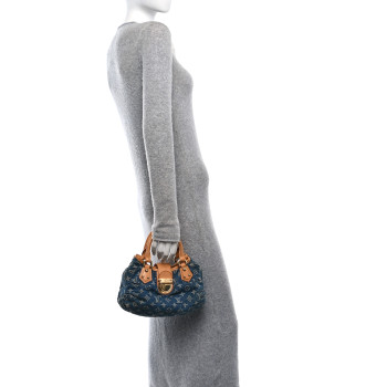 LOUIS VUITTON Monogram Denim Pleaty Blue